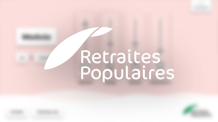 Retraites populaires touchscreen app