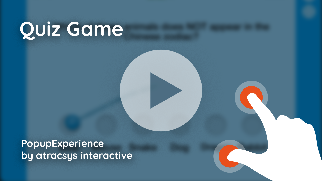Quiz Game - PopupExperience By Atracsys Interactive