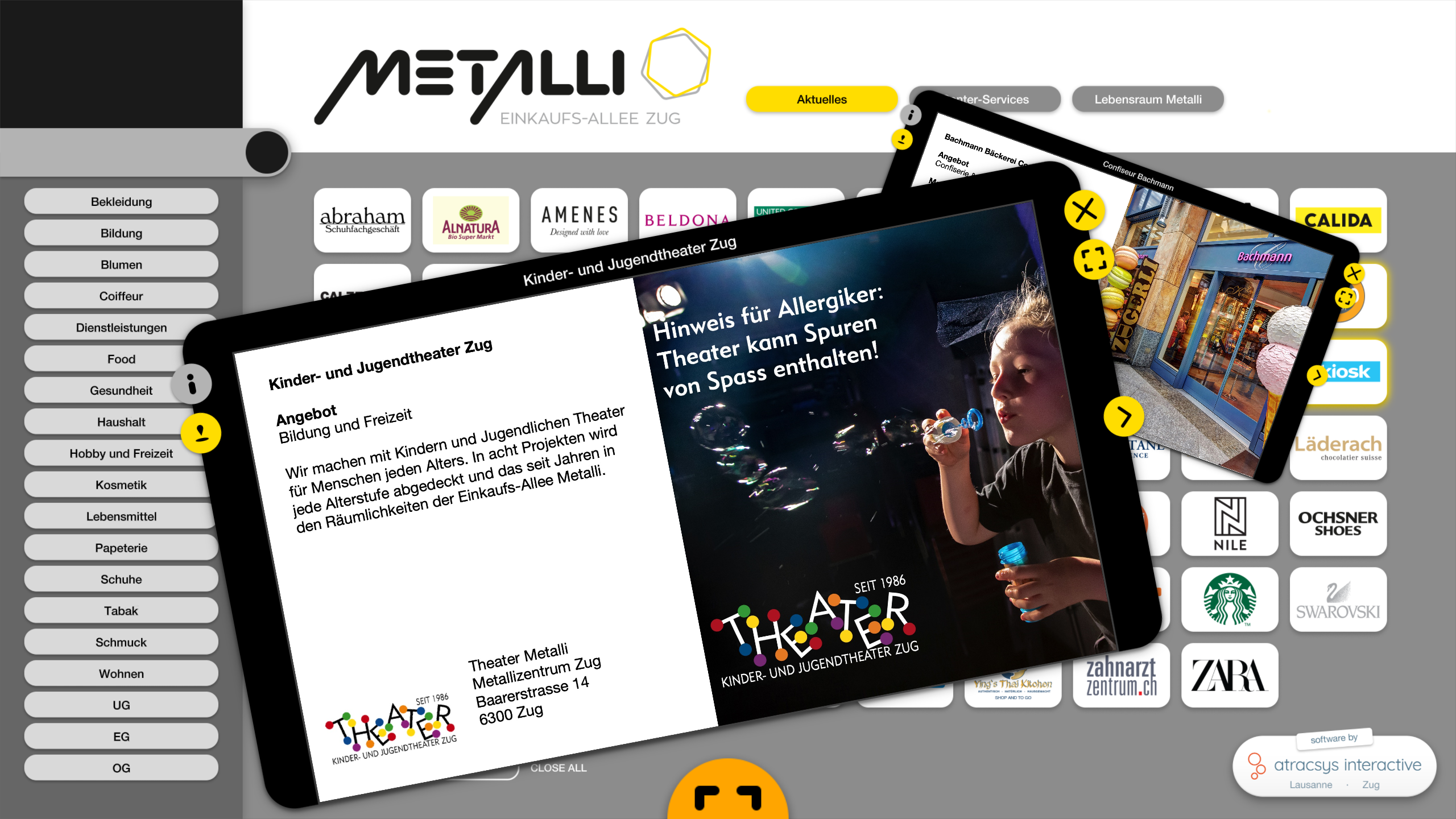 Metalli PopupExperience Atracsys Interactive